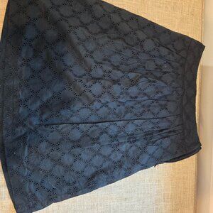 Black Eyelet Loft skirt